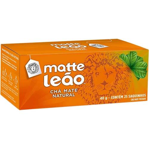 CHA MATTE LEAO NATURAL 40G 25UN
