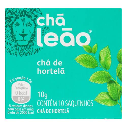 CHA LEAO HORTELA 10G 10UN