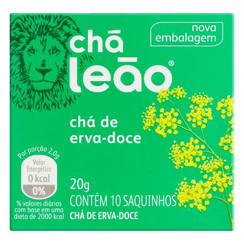 CHA LEAO ERVA DOCE 20G 10UN