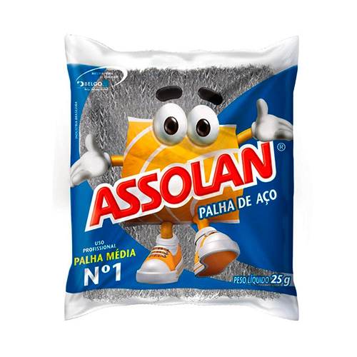 PALHA DE ACO ASSOLAN N1 25G