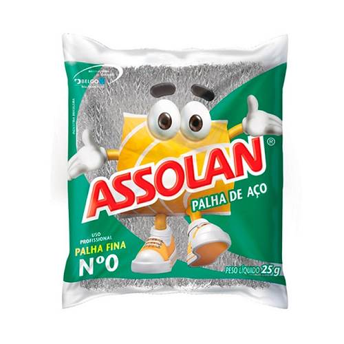 PALHA DE ACO ASSOLAN N0 25G