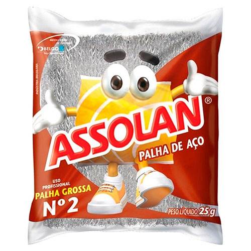 PALHA DE ACO ASSOLAN N2 25G