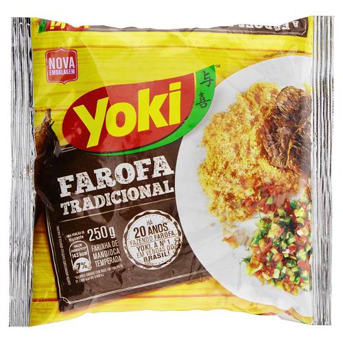 FAROFA MANDIOCA YOKI 250G TRAD