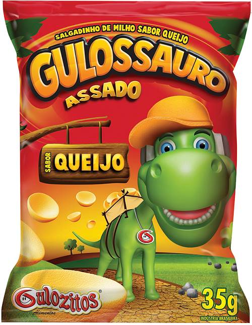 CHIPS GULOSSAURO 35G QUEIJO ONDA 