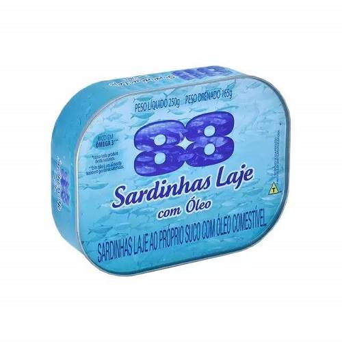 SARDINHA 88 LAJE 125G OLEO
