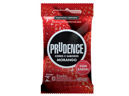 PRESERVATIVO PRUDENCE MORANGO 3UN