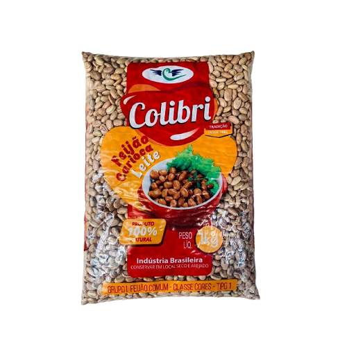 FEIJAO COLIBRI TP1 1KG CARIOCA LEITE