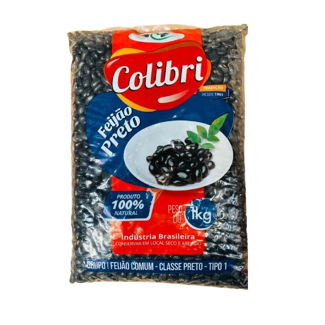 FEIJAO COLIBRI TP1 1KG PRETO