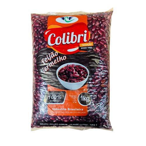 FEIJAO COLIBRI TP1 1KG VERMELHO