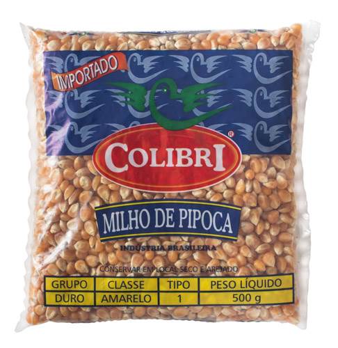 MILHO PIPOCA COLIBRI TP1 500G IMPORTADO
