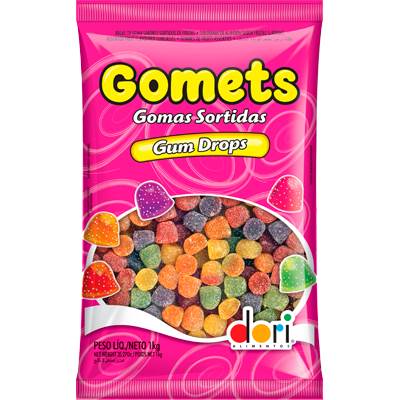 BOMB GOMETS DORI FRUTAS SORTIDAS 1KG