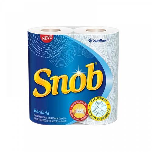 TOALHA PAPEL SNOB DECORADA 2UN 60FLS