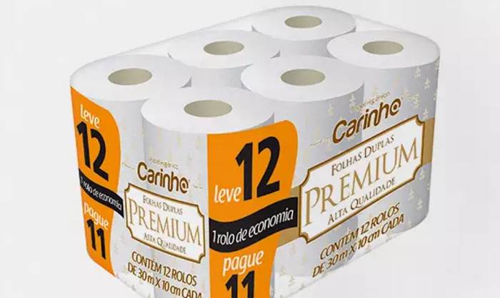 PAPEL HIG FD CARINHO PREMIUM 30M L12P11