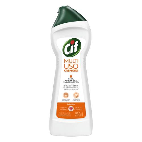 LIMP CIF CREMOSO 250ML LPZA PROF LARANJA