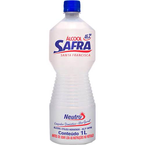 ALCOOL SAFRA LIQ 462 INPM NEUTRO 1L