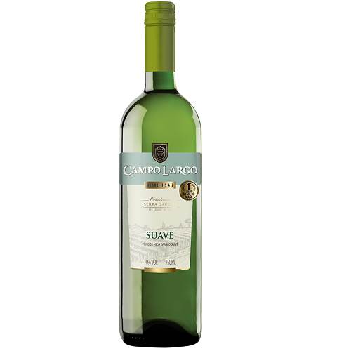 BEB VINHO CAMPO LARGO 750ML BRANCO SUAVE