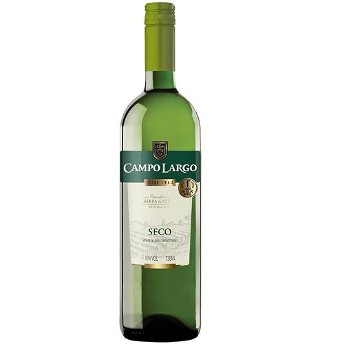 BEB VINHO CAMPO LARGO 750ML BRANCO SECO