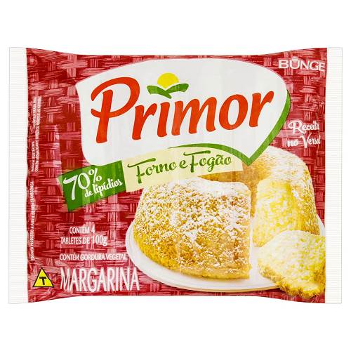 MARG PRIMOR FORNO FOGAO TAB 4X100G