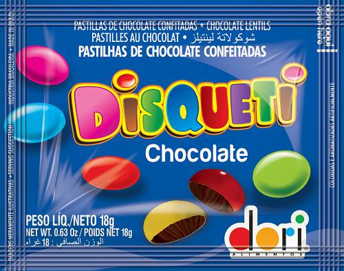 BOMB DISQUETI DORI CHOC CONF 18G