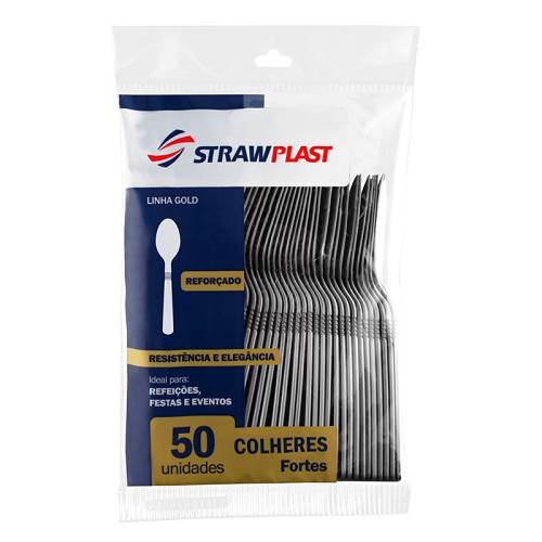 COLHER STRAWPLAST REFEICAO PRATA CSPR607