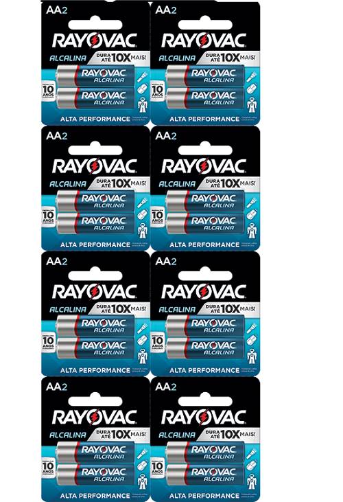 PILHA RAYOVAC ALC AA2 PQ 2UN CART