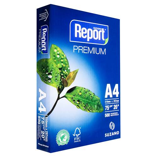 PAPEL A4 REPORT SUZANO PREMIUM 500FL