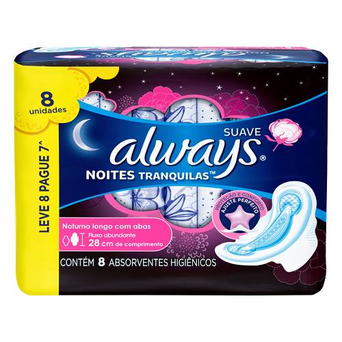 ABS ALWAYS NOITE CABAS SUAVE L8P7UN