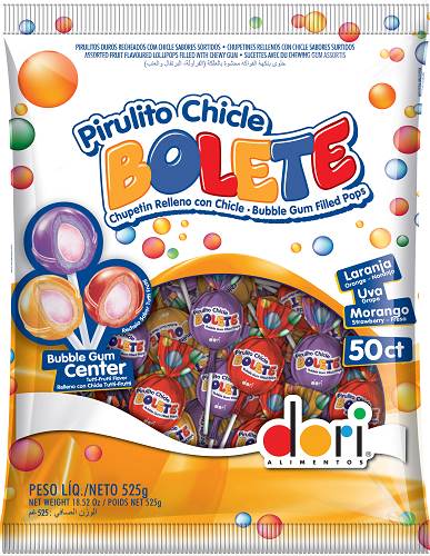 BOMB PIRULITO DORI BOLETE SORTIDO 525G