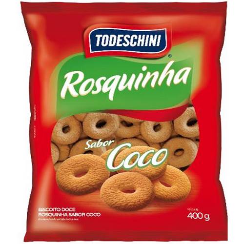 ROSQUINHA TODESCHINI 400G COCO 