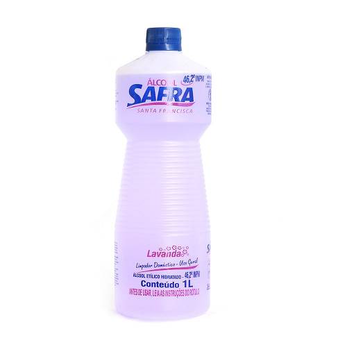 ALCOOL SAFRA LIQ 462 INPM LVD 1L