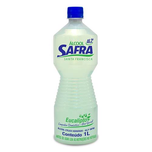 ALCOOL SAFRA LIQ 462 INPM EUCALI 1L