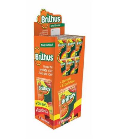 ESPONJA BRILHUS D FACE L4P3UN CX DISPLAY