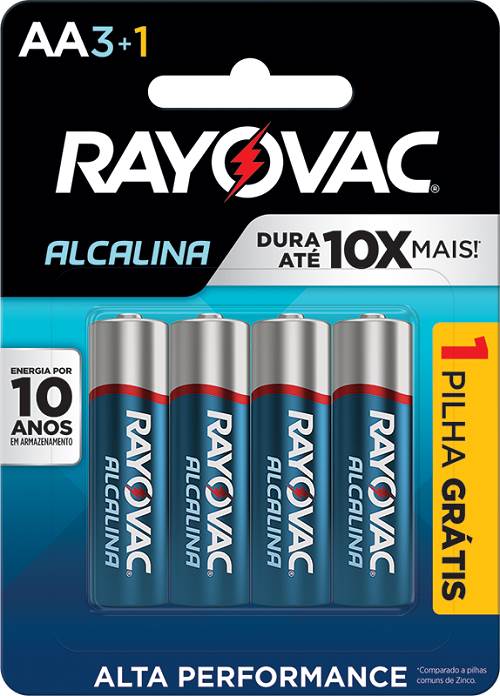 PILHA RAYOVAC ALC AA4 PQ L4P3UN SM 