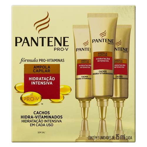AMPOLA PANTENE CACHOS HIDRAVIT 3X15ML