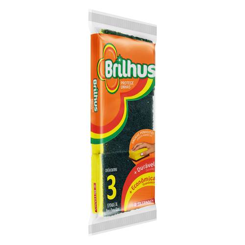 ESPONJA BRILHUS PROTEGE UNHAS M USO 3UN