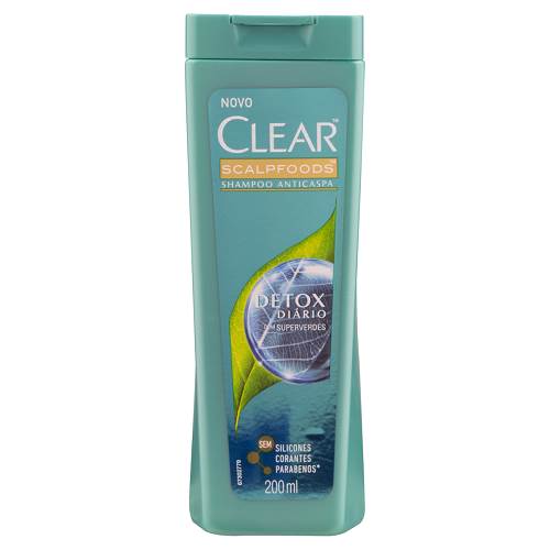 SH CLEAR CASPA FEM 200ML DETOX DIARIO