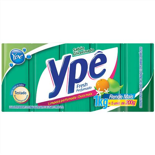 SABAO YPE BARRA FRESH VERDE 5X200G