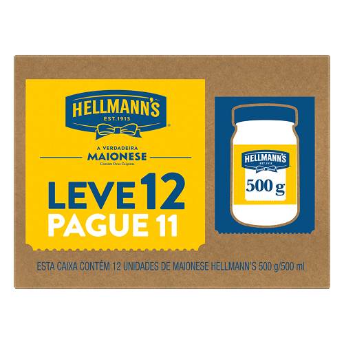 MAIONESE HELLMANNS PET 500G L12 P11