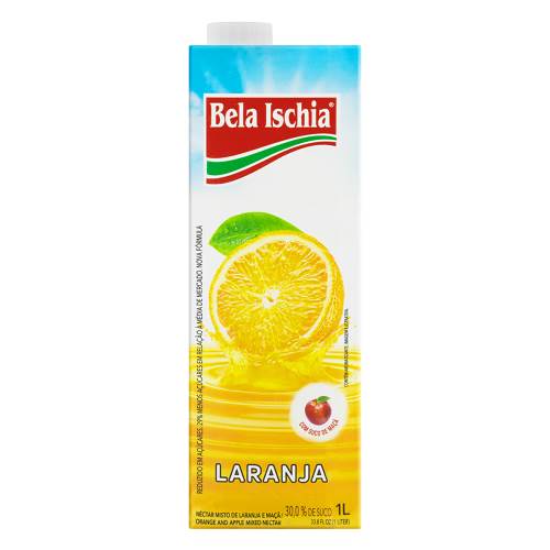 SUCO BELA ISCHIA PPB TP 1L LARANJA