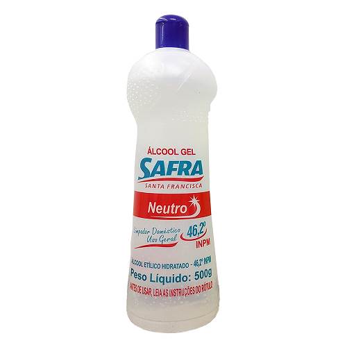 ALCOOL GEL SAFRA 462 INPM NEUTRO 500G