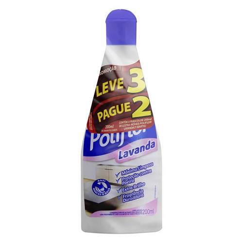 LUSTRA MOVEIS POLIFLOR 200ML LV3P2 LAVAN