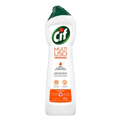 LIMP CIF CREMOSO 450ML LPZA PROF LARANJA