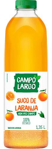 SUCO CAMPO LARGO PET 1350ML LARANJA
