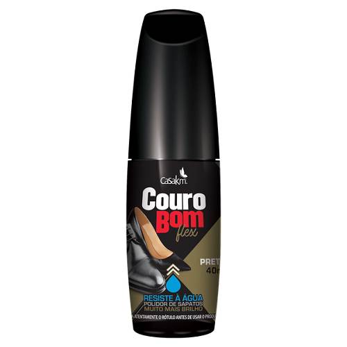 COURO BOM LIQ FLEX 40ML PRETO