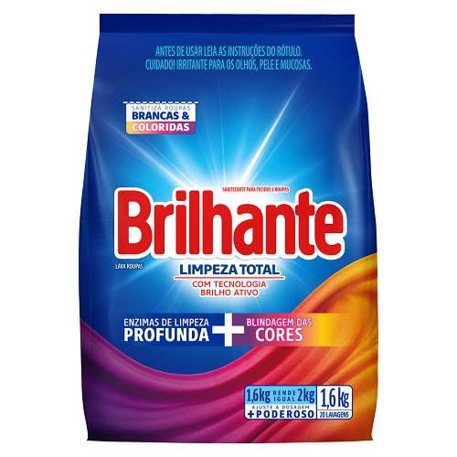 LAVA ROUPA BRILHANTE 16KG SANIT LTT SCH
