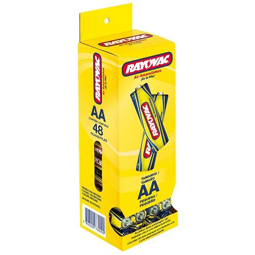 PILHA RAYOVAC AMAR AA4 PQ 4UN TUBO