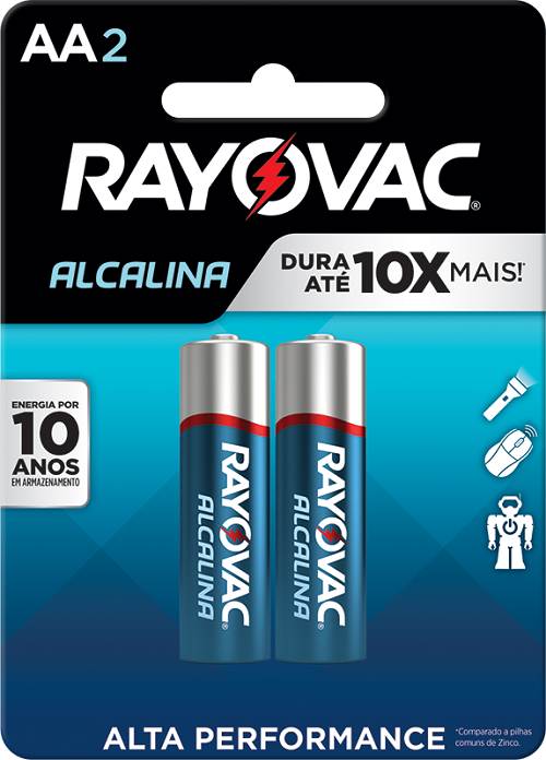 PILHA RAYOVAC ALC AA2 2UN CART 