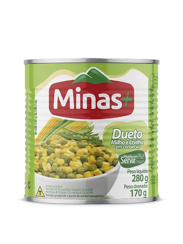 MILHO E ERVILHA MINAS MAIS 170G LT