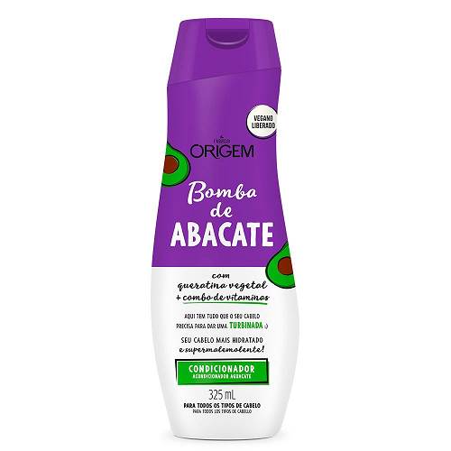 COND ORIGEM 325ML BOMBA DE ABACATE