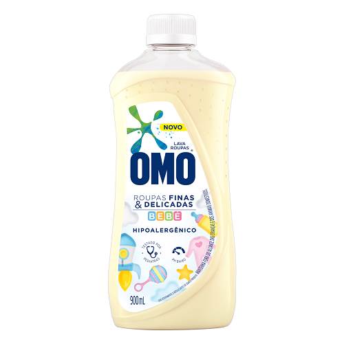 LAVA ROUPA LIQ OMO 900ML DELICADAS BEBE